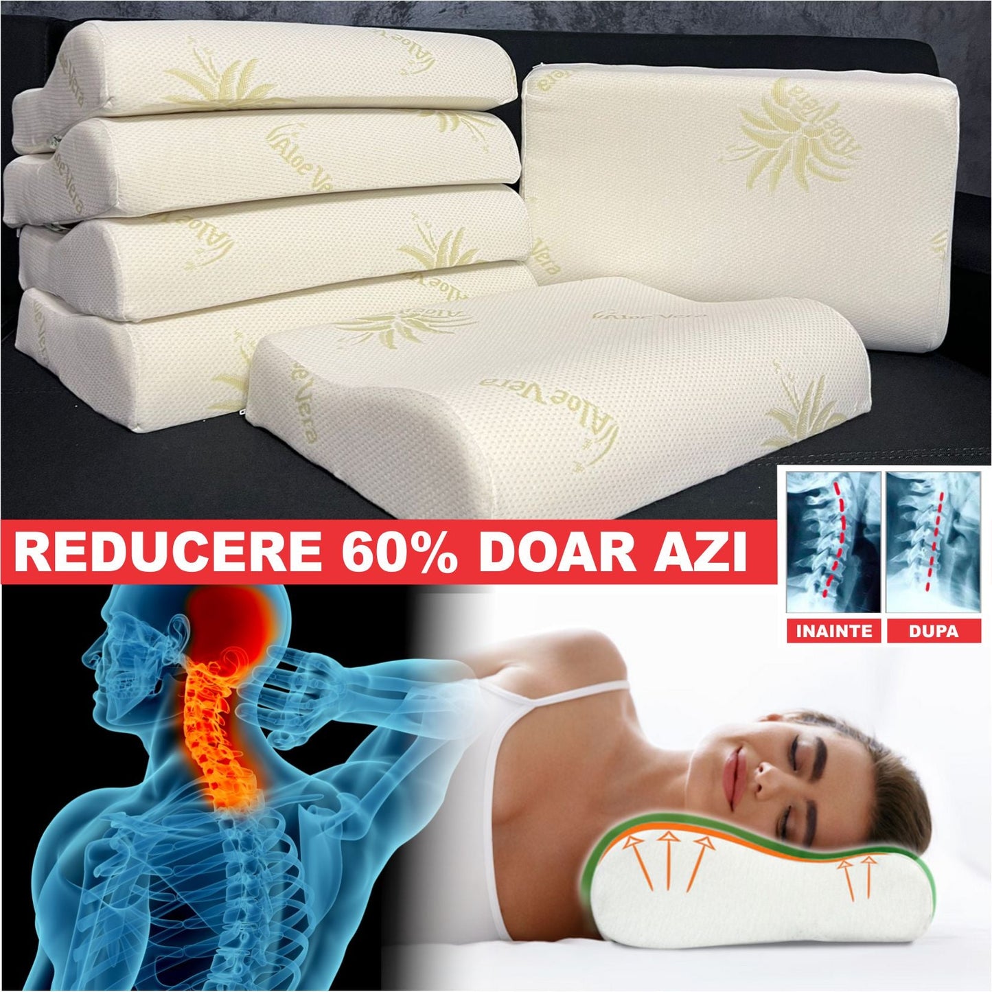 PERNA ANATOMIC MEMORY ALOE VERA ORTHOPEDIC