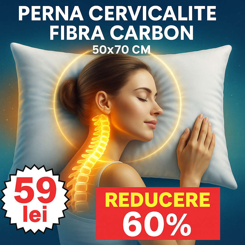 Perna CervicaLite Fibra Carbon 50x70cm